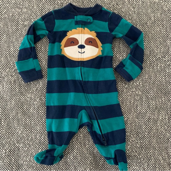 Carters Infant Boys 3 Piece Pajama Ensemble Size NB - Picture 12 of 16